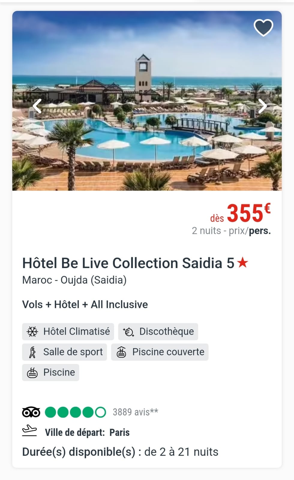 HOTEL BE LIVE SAIDIA